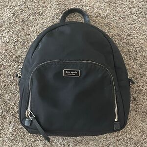 Kate Spade Black Nylon Backpack